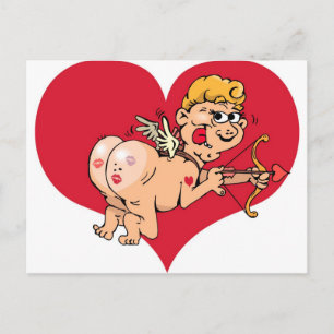 Valintine cupid postkarte