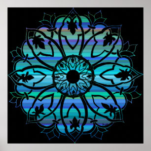 Valium-Scheiben-Mitternachtsdruck Poster