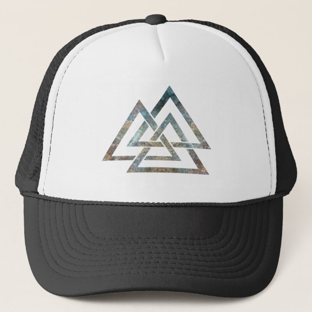 Valknut Hut Truckerkappe (Vorderseite)