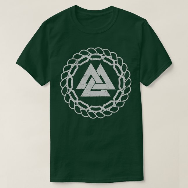 Valknut Norse Runes Viking Northmen Mythologie 2 T-Shirt (Design vorne)