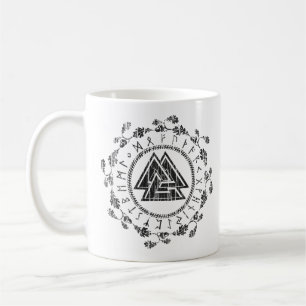 Valknut - Runen - 9 Edelsteine Tugend Tasse