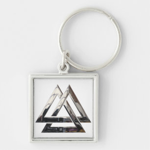 Valknut - Silber Schlüsselanhänger