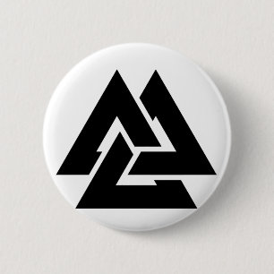 Valknut Symbol triquetra Button
