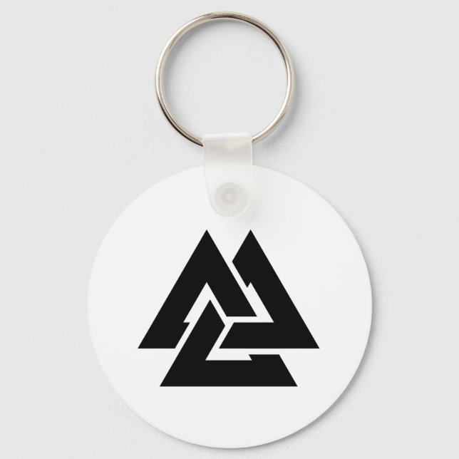Valknut Symbol triquetra Schlüsselanhänger (Vorderseite)