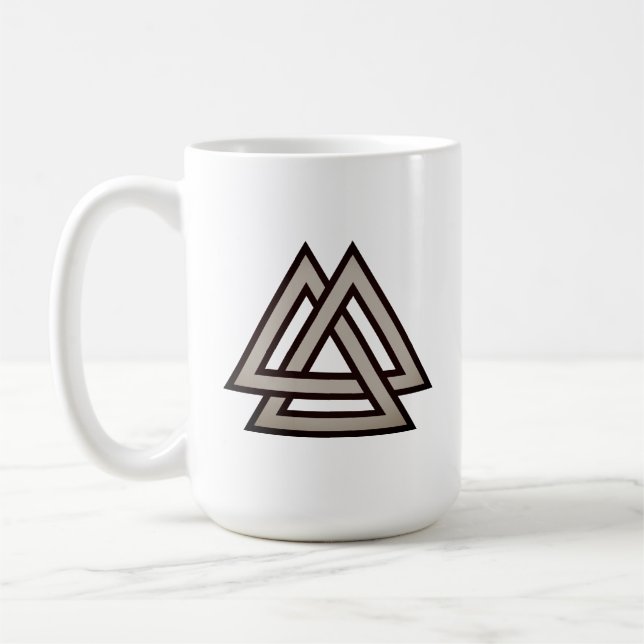 Valknut-Symbolvariante Kaffeetasse (Links)