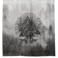 Valknut und Baum des Lebens Yggdrasil