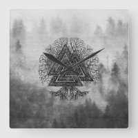 Valknut und Baum des Lebens Yggdrasil