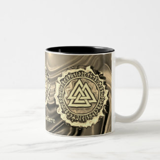 Valknut (vertrocknet) zweifarbige tasse