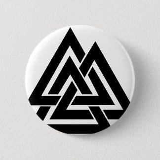Valknut Viking Nordic Protection Symbol Odin Button