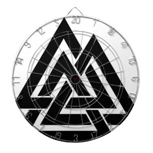 Valknut Viking Skandinavier-nordisches Dartscheibe