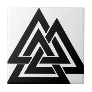 Valknut Viking Skandinavier-nordisches Fliese