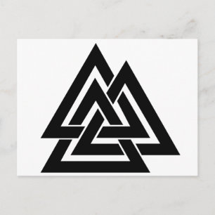 Valknut Viking Skandinavier-nordisches Postkarte