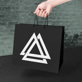 Valknut Viking Triangle Art Große Geschenktüte