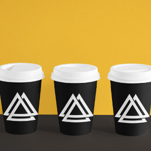 Valknut Viking Triangle Art Pappbecher