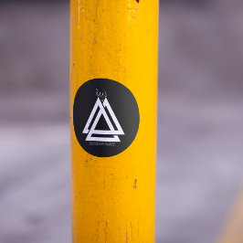 Valknut Viking Triangle Art Runder Aufkleber