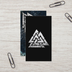Valknut~ (Wavy) Visitenkarte