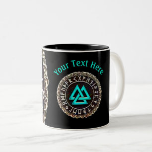 Valknut (Winding) Zwei-Tonen-Kaffeepause Tasse