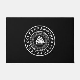 Valknut - Wotans Knot - Odin Rune Poster Fußmatte