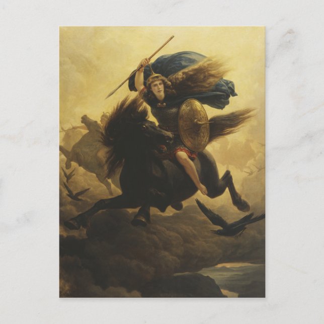 Valkyrie, 1865 (Öl auf Leinwand) Postkarte (Vorderseite)