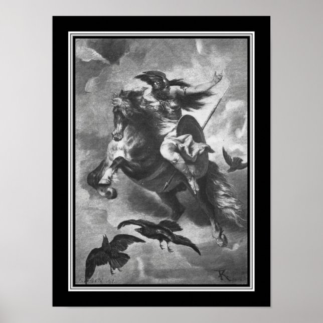 "Valkyrie" 1884 Norse Mythology Poster (Vorne)