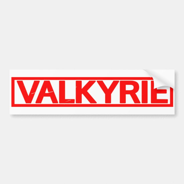Valkyrie-Briefmarke Autoaufkleber (Vorne)