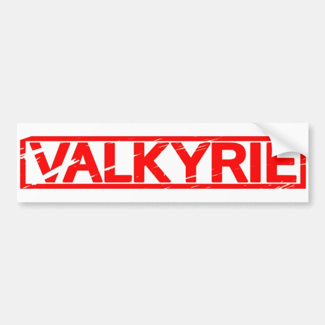 Valkyrie Briefmarke Autoaufkleber (Vorne)