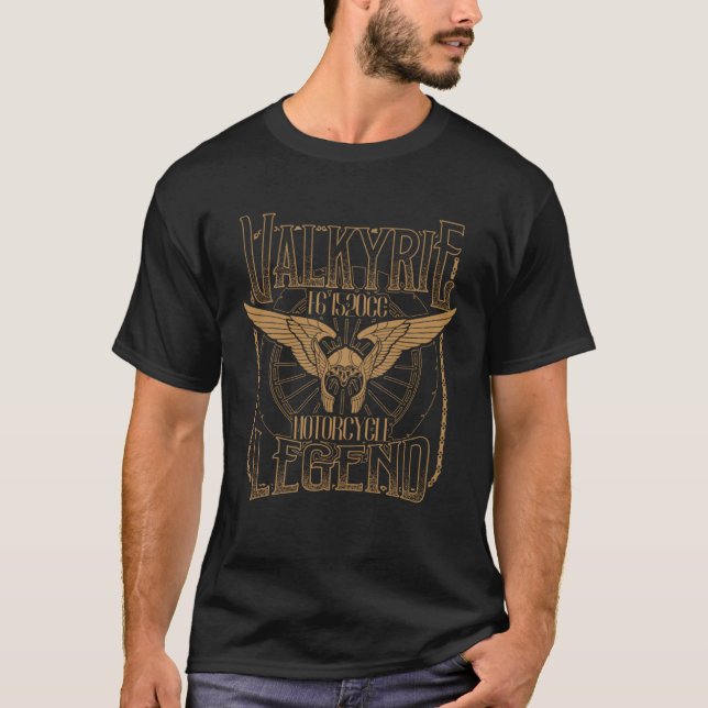 Valkyrie F6 1520cc Motorrad-Legend-Biker T-Shirt (Vorderseite)