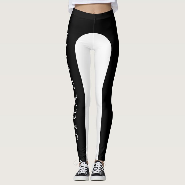 Valkyrie Marken-Leggings - Schwarzweiss Leggings (Vorderseite)