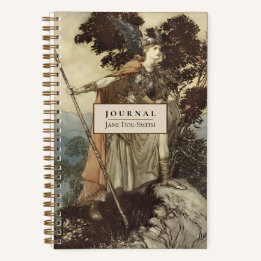 Valkyrie Norse Myth Wagner Rackham Dotted Journal Notizbuch