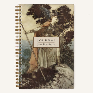 Valkyrie Norse Myth Wagner Rackham Dotted Journal Notizbuch