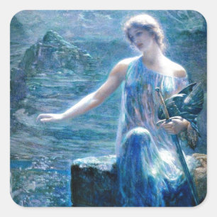 Valkyrie Vigil Quadratischer Aufkleber