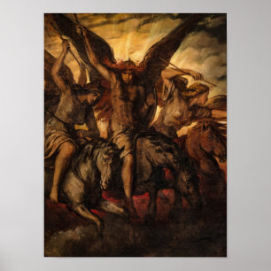 Valkyries, 1871 von Elisabeth Jerichau-Baumann Poster