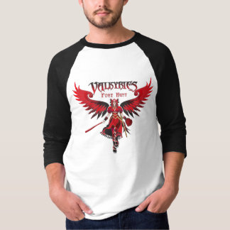 Valkyries Raglan-Schwarzes T-Shirt