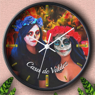 Vallarta Catrinas mit Blumen und Kerzen 1718 Uhr