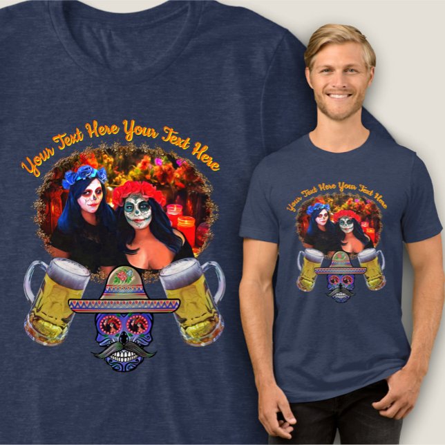 Vallarta Catrinas with Skulls 1718 Tri-Blend Shirt (Von Creator hochgeladen)