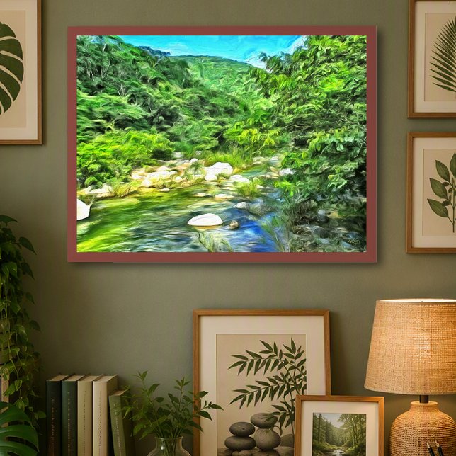 Vallarta River South 0366 Art Print Poster (Von Creator hochgeladen)