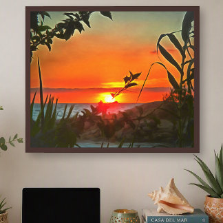 Vallarta Sonnenuntergang El Rio Pitillal 2009 Kuns Poster