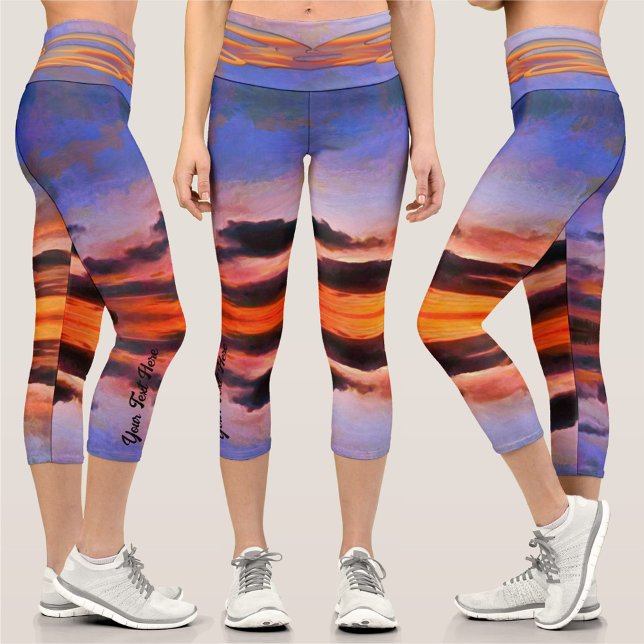 Vallarta Sunset Sky 1182 Capri Leggings (Von Creator hochgeladen)