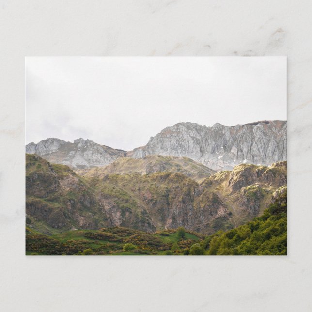 Valle de Lago, Somiedo Natural Park in Spain Postkarte (Vorderseite)