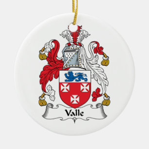 Valle-Familienwappen Keramikornament