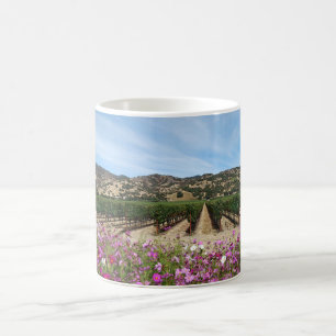 Valle Napa mit Cosmos-Blume Kaffeetasse