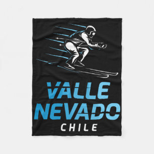 Valle Nevado Chile Skigebiet Retro Skifahren Fleecedecke