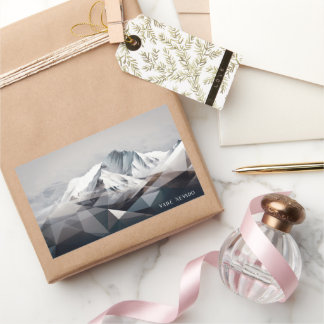 Valle Nevado Winter Rechteckiger Aufkleber