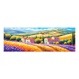 "Vallée Florale" Grosse Landschaft Provence Fotodruck