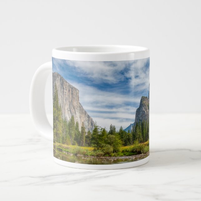 Vallée View im Yosemite Nationalpark Jumbo-Tasse (Vorderseite Links)
