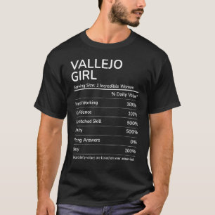 Vallejo Girl Funny California Heimat T-Shirt