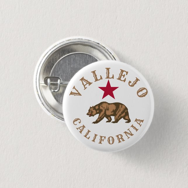 Vallejo, Kalifornien Button (Vorne & Hinten)