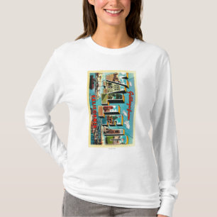 Vallejo, Kalifornien - große Buchstabe-Szenen T-Shirt