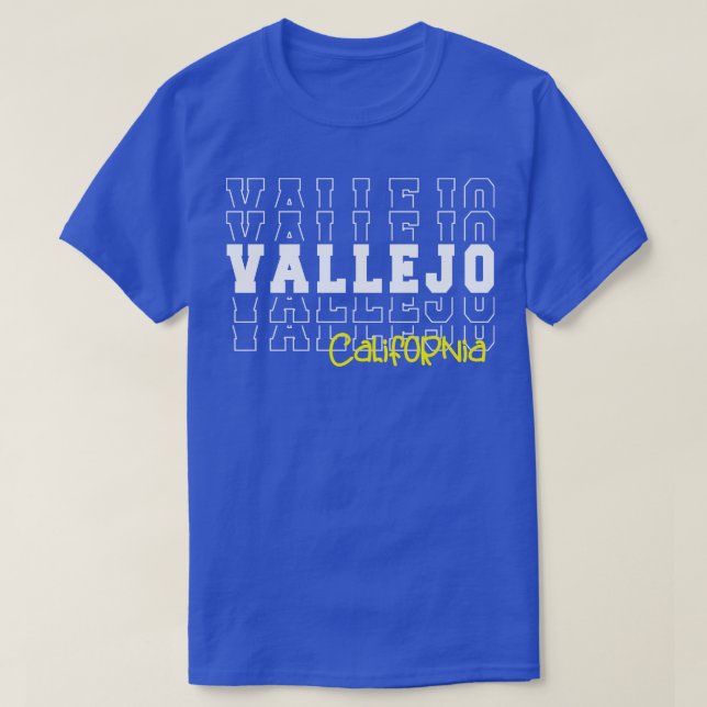 Vallejo Stadt Kalifornien T-Shirt (Design vorne)