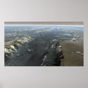 Valles Marineris, der Große Canyon der Mars Poster